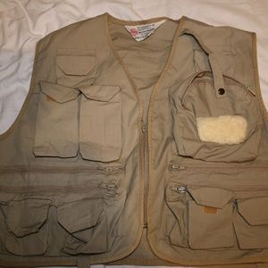 Tan fishing vest